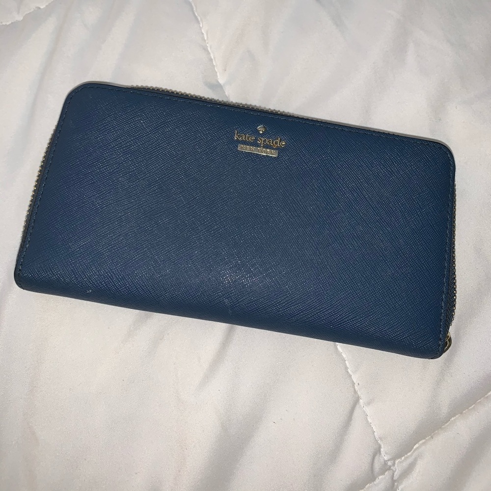 Kate Spade large blue wallet